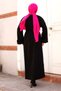 Buy Tie-Up Low Arm Knitwear Long Dress Tsd240708 Black - 5
