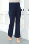 Elastic Waist Spaghetti Trousers Tsd230237 Navy Blue - 3