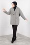 White coat with pocket, handle, and epaulette detail tsd240954