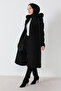 Patch Detailed Stamp Coat TSD230812 Black - 3