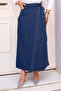 Side Tie Denim Skirt Tsd240615 Blue - 3