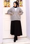 Buttoned Pocketed Knitwear Cardigan Tsd240716 Gray - 4