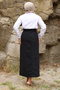 Side Tie Denim Skirt Tsd240615 Black - 5