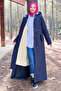 Bondit Coat with Pendant Sleeves Tsd220826 Navy Blue - 2