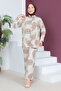 Patterned Double Suit TSD230535 Brown