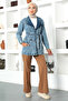 Belted Wide Leg Trousers Tsd221110 Camel - 2