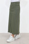 Denim Skirt with Flared Sides TSD22019 Khaki - 3