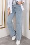 High Waist Palazzo Jeans Tsd 250119   Light Blue - 5