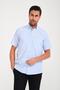 Classic Short Sleeve Filafil Gingham Swift Gift Boxed Men's Shirt Fs-001220 - Blue - 3
