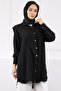 Black Tunic with Front Detail and Tie Sleeves
