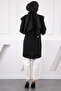 Black Tunic with Front Detail and Tie Sleeves - 4