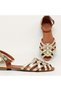 Genuine Leather Cross-Detail Daily Women's Sandals - 8