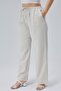 Viscose Linen Blended Woven Women's Trousers - 4