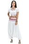 Short Sleeve Shile Cloth Latin Summer Bustier White Byz - 6