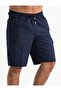 Gabardine Elastic Men's Shorts Navy Blue Lcvt - 4