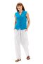 Sleeveless Şile Cloth Desire Summer Blouse Turquoise Trkz - 6