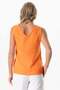 Sleeveless Melis Summer Muslin Blouse Orange Trnc - 2