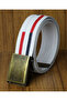Sports Men's Belt White 4 cm for Jeans and Canvas - 3