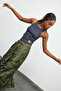 Ribbed Wide Halter Neck Sleeveless Basic Tank Top - 2