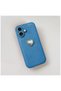 Apple iPhone 16 Compatible Case Heart Vel Silicone Case Light Blue - 2