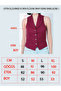 Women's Beige Bow Buttoned Blazer Vest - 3