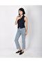 Women's Navy Blue Bow Buttoned Blazer Vest - 7