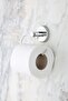 Chrome Long Towel Holder / Open Toilet Roll Holder Set of 2 Bathroom - 3