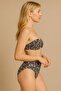 241231 Women's Daisy Padded Strapless High Waist Bikini Suit - 3