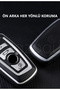 Bmw Compatible 1, 3, 5, 7 Series, F30, F25, F20, F18, F16, F15, F10, X1, X3, X4, X5 Leather Look Tpu Key Case Cover (Silver) - 3