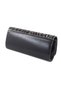 Black Evening Dress Bag with Waterway Stones. Evening Dress Portfolio Clutch Invitation Bag. Women's Black Evening Dress Stone Bag. - 4