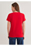 Cat Printed Red T-Shirt Semi Slim Fit / Semi Slim Fit 1612940-82054 - 4