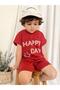 طقم صيفي مطبوع بغطاء رأس - 2404kpsnyzlyk - 2