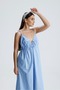 Tina Poplin Long Ankle Length Women's Dress with Adjustable Strap - 2