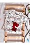 100% Organic Cotton Unisex Baby Summer Set – Teddy Bear Patterned T-Shirt & Shorts Set of 2 - 2
