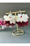 Tarnish Free Flower Earrings Pair with Nickel Plated Material - 5