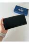 Genuine Leather Vendy Model Women's Wallet with Plenty of Eyes Black - 7