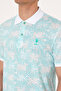 Men's Regular Fit Polo Neck Mint T-Shirt 50299618-Vr090 - 7