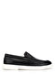 Men's Genuine Leather Black Leather Loafer Shoes