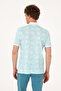 Men's Regular Fit Polo Neck Mint T-Shirt 50299618-Vr090 - 5