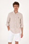 Men's Camel Long Sleeve Shirt 50300182-Vr015