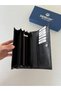 Genuine Leather Vendy Model Women's Wallet with Plenty of Eyes Black - 6