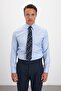 Comfort Fit 100% Cotton Classic Collar Blue Men's Shirt