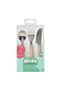 Stainless Steel Cutlery Knife Spoon Set, Old Pink
