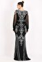 Marina Black Embellished Gown - 2