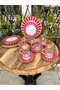 Pink Butterfly 24 Pcs Breakfast Set with Handles
