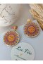 Women's Sun Earrings Polymer Clay Handmade Earrings - 6