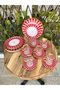 Pink Butterfly 24 Pcs Breakfast Set with Handles - 2