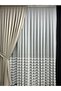 Cotton Beige/Cream Background Curtain Meyra Background Bright Fabric No Pleats Extrafoiled Planting - 3