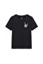 Printed Women's T-Shirt - Black - 2