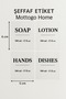 Transparent Sticker Set – 4Pcs 6X5 cm Stickers |   Soap Dispenser, Detergent, Lotion, Hand Washing- Hands Dishes